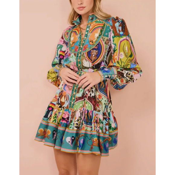 Casual Graffiti  Mini Dress | Chicgenes - Picture 5 of 8